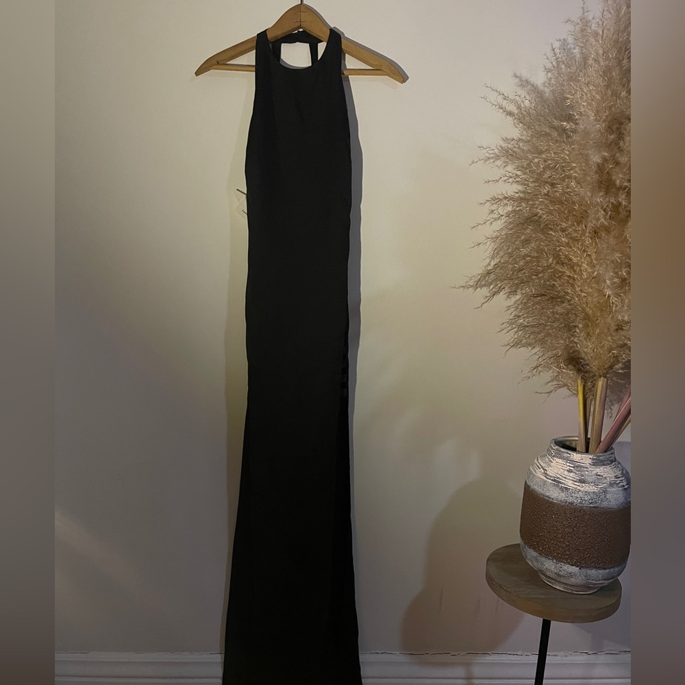 Fame and Partners black formal gown dress